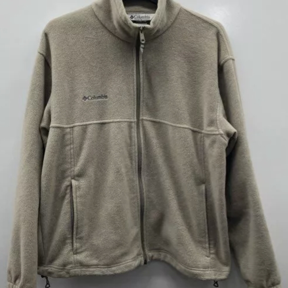 Columbia Steens Mountain 2.0 Tan Fleece Full Zip Outdoor Jacket Size L MSRP $65 - Picture 4 of 9